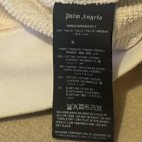 Palm Angels Fire Starter Crew Neck Pull Over Sweatshirt Men Size Medium Y2K Rare - Picture 4 of 6